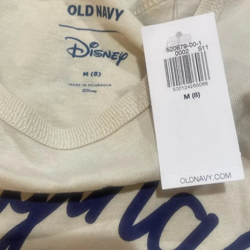 Old Navy Mickey Mouse Lettuce Edge Licensed Graphic T-Shirt